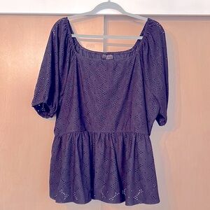 Lane Bryant Eyelet Blouse